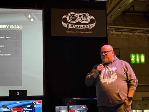 MP-messujen primus motor Niko Kantola avasi tiedotustilaisuuden.