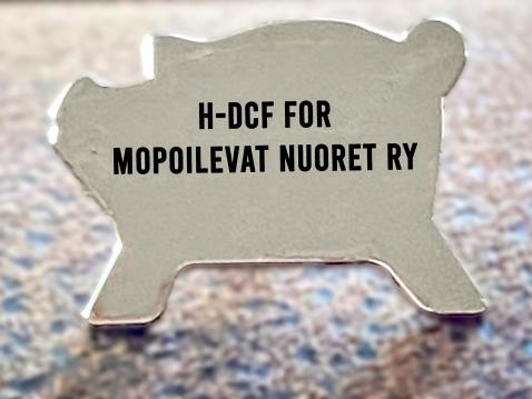 H-DCF:n Possupinssi. Kuva Jaana Saloranta (tekstin lisäys kuvaan Riitta Rintamäki).