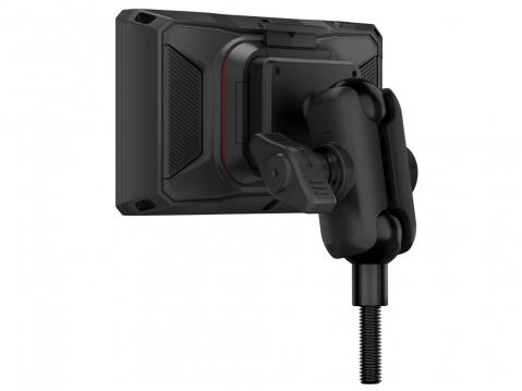 Garmin zumo XT3, laite kokonaisuudessaan takaapain.