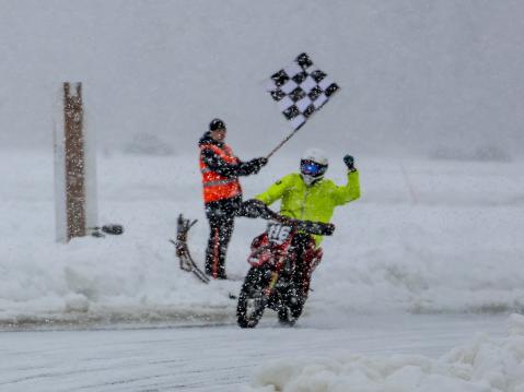 Ossi Rantala maalissa jälleen voittajana. Kuva: Kiia Salminen 