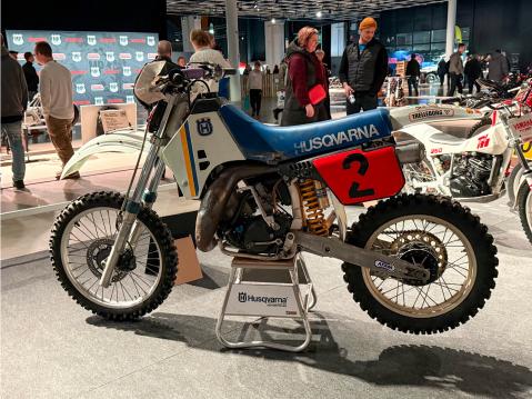 Husqvarna 250 CR vm. 1986/87 Omistaja: MP-Racing Oy