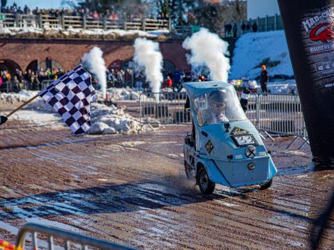 Haminan perinteiset mopokisat 2026.