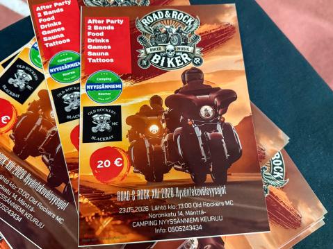 Road & Rock Hyväntekeväisyysajot järjestetään 13:sta kerran. 