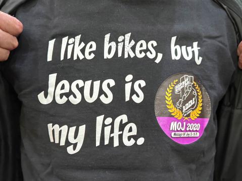 I like bikes, but Jesus is my life.
