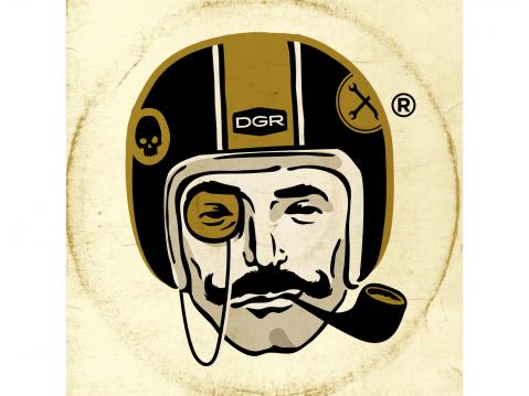 DGR:n tunnus. Ride Dapper!