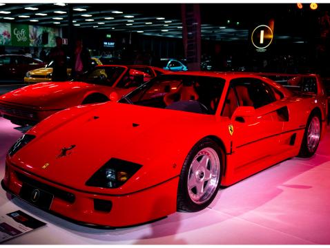 Täysin uuden Superautot-alueen ikoninen Ferrari F40 oli kenties yksi ACS26'n kuvatuimmista autoista sosiaaliseen mediaan. Kuva: Ansis Ventins.