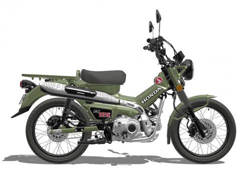 3D-mallinnettu Honda CT125 Hunter Cub.