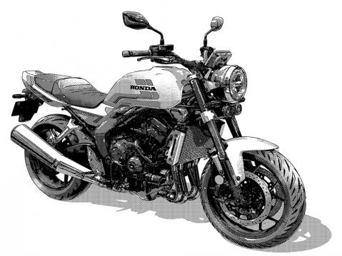 3D-mallinnettu ja muokattu Honda CB1000F.