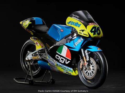 1996 Aprilia RS125R - Valentino Rossin ensimmäinen GP-voittopyörä. 