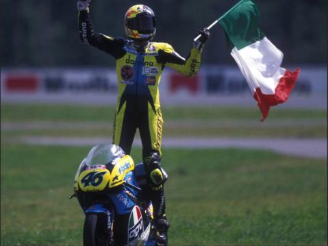 Il Dottore ja 1996 Aprilia RS125R.