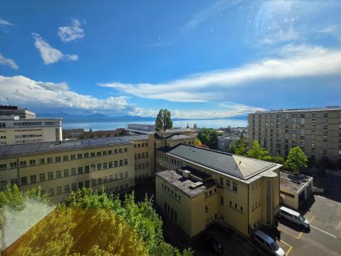Näkymä hotellihuoneesta, ei hassumpi ollenkaan.