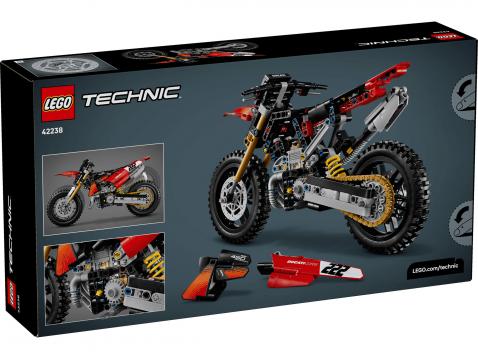 Ducati Desmo450 MX Lego Technic -sarjan suositushinta on 59,95 euroa.