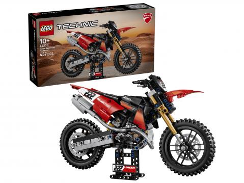 Ducati Desmo450 MX tekniikka-Lego paketteineen.