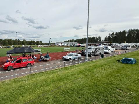 Kuhmon Rompetorin näyttelyalue on todella laaja.