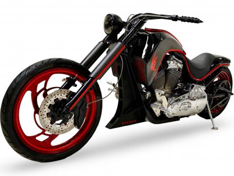 Sonic the Hedgehog 3 elokuvaa varten rakennettu 'Dark Rider' -custom.