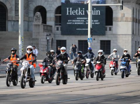 Mopoilevien Nuorten mielenilmaisu, Helsinki 15.8.2026. Kuva Harjukuvat / Juha Harju.