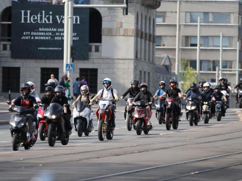 Mopoilevien Nuorten mielenilmaisu, Helsinki 15.8.2026. Kuva Harjukuvat / Juha Harju.