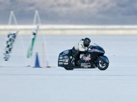 Jay Allen (Harley Davidson-Dyna) Bonneville 2026. Kuva: Scooter Grubb.