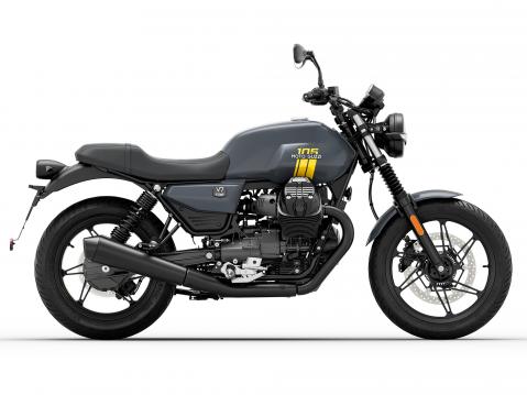 Moto Guzzi V7 Stone. 105-vuotisjuhlamalli.
