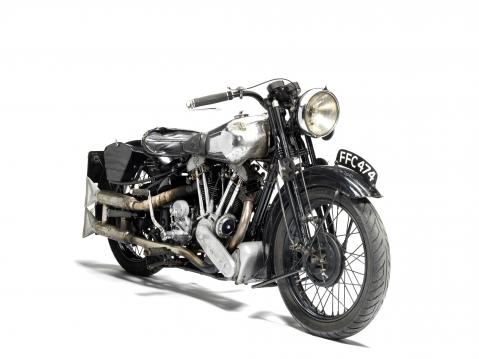 The Earls Court Motorcycle Show, 1937 Brough Superior 990cc SS100.