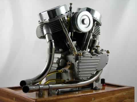 Harley-Davidson Panheadin 2/5 pienoismalli.