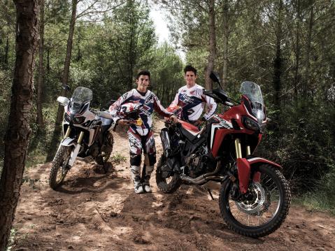 Marquez and Barreda put Africa Twin through its paces.