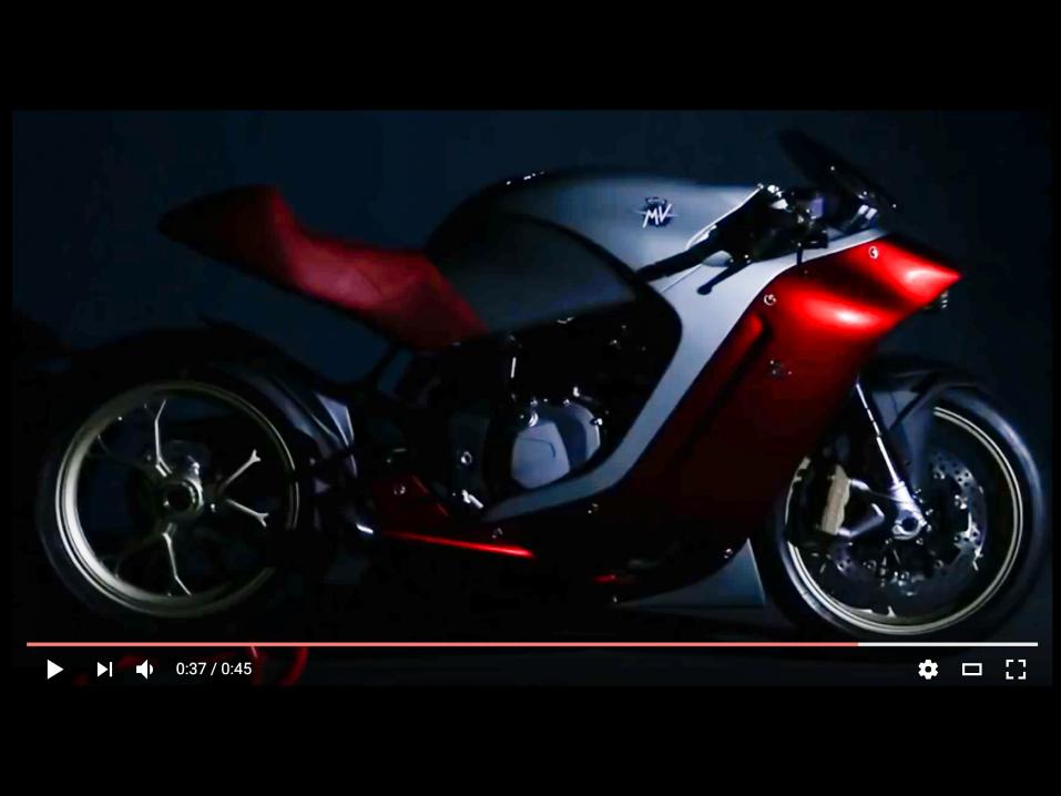 MV Agusta F4Z Zagato videolta napattuna.