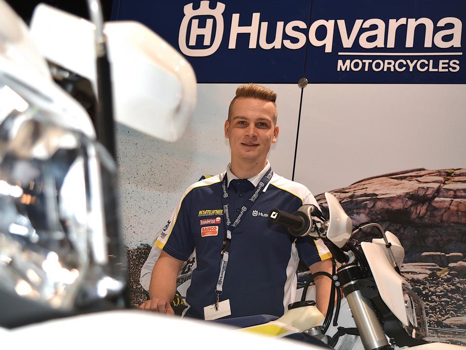 Antti Hellsten pääsee tuuraamaan loukkaantunutta Mathias Bellinoa Husqvarnan tehdastiimiin. Kuva: Nita Korhonen.