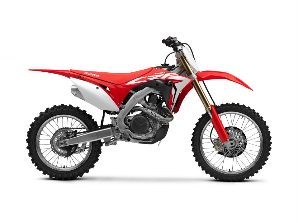 Vuosimallin 2018 Honda CRF450R. Pyörä ei liity tapahtuneeseen.