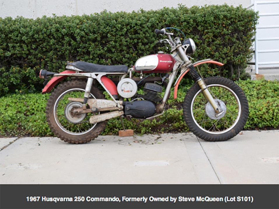 1967 Husqvarna 250 Commando, kuulunut Steve McQueenille.