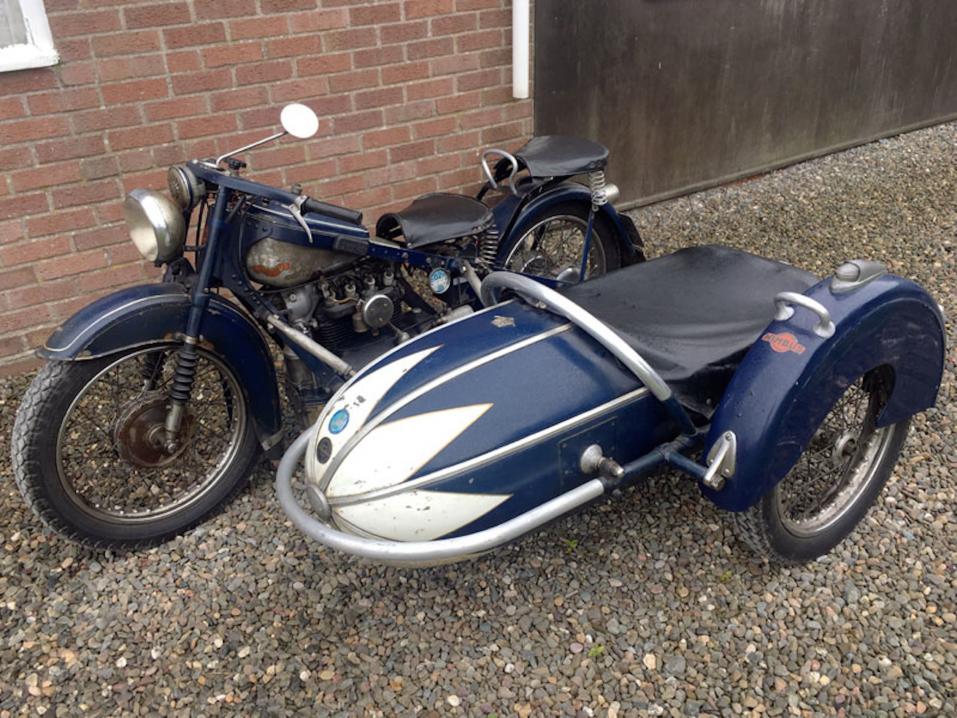 1936 Nimbus Model C Sport Combination 750 cc.