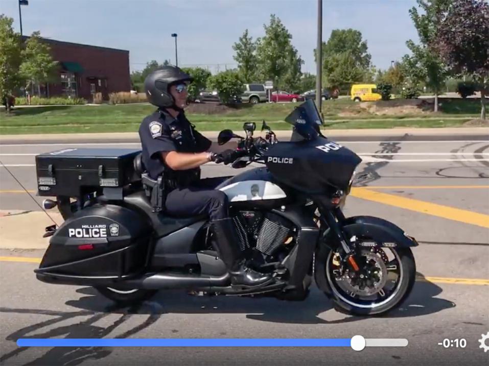 Motor Officer Brandon Long Hilliardista. 