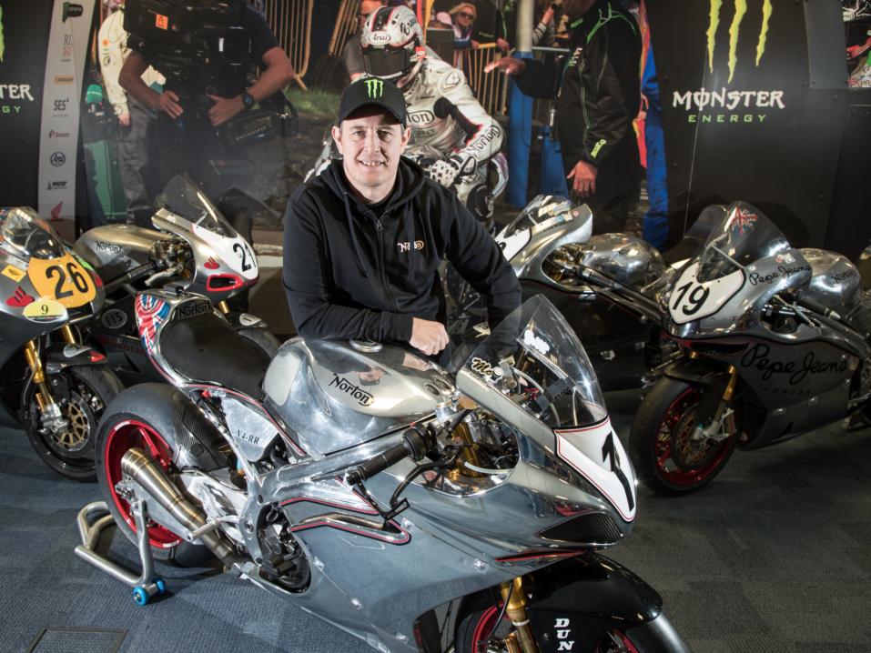 John McGuinness ja ensi kesän työkalu Norton SG7