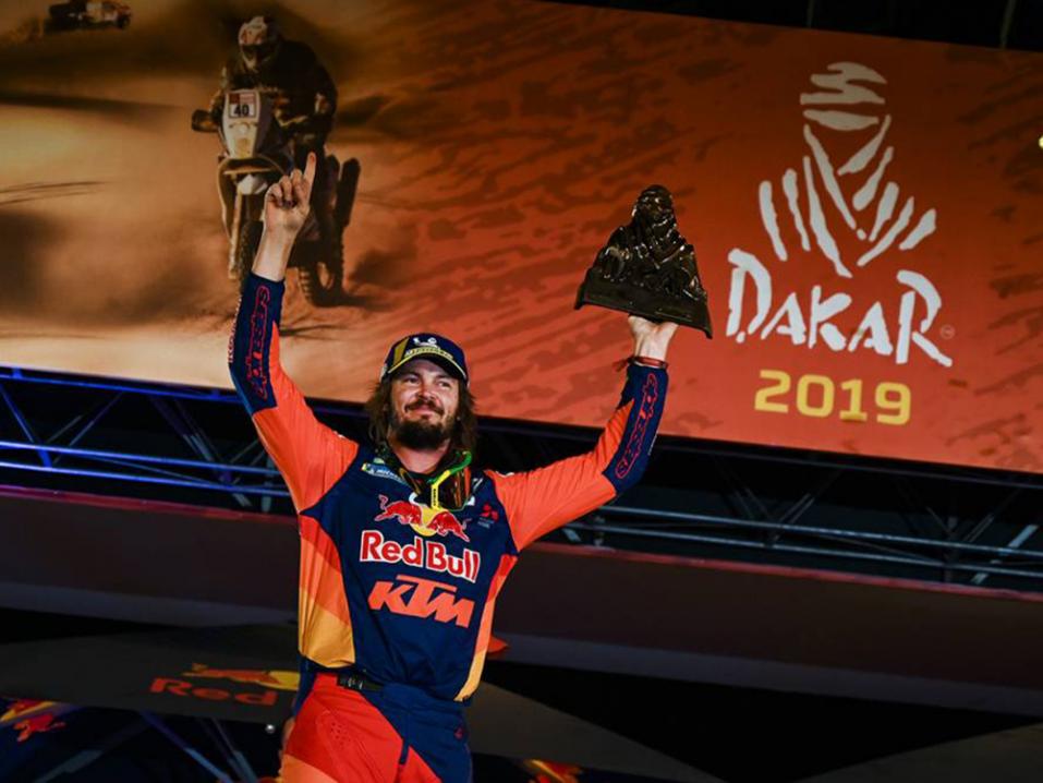 41. Dakar-rallin voittaja, KTM:n Toby Price. Kuva Eric Vargiolu DPPI.