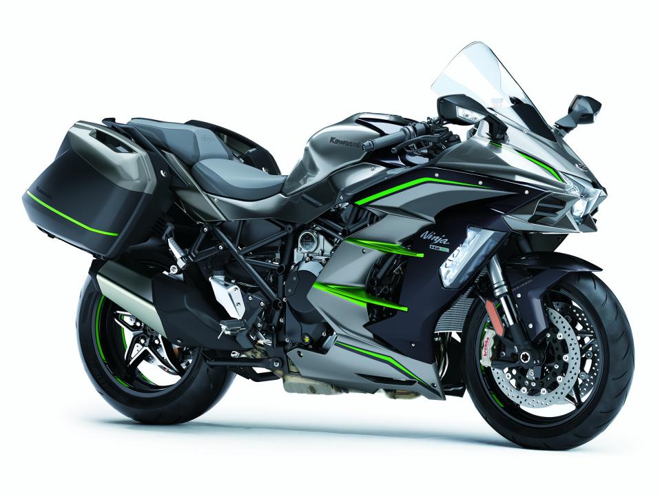 <p>Kauden 2019 uutuus Kawasaki Ninja H2 SX SE+.</p>