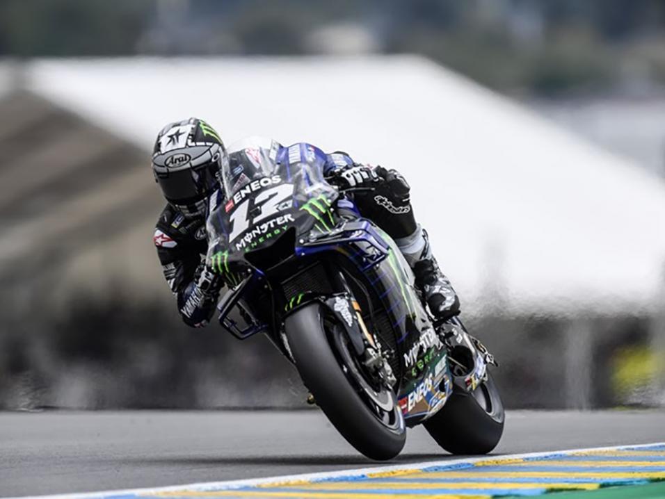 Monster Energy Yamaha MotoGP Teamin Maverick Viñales oli perjantain aika-ajojen nopein.