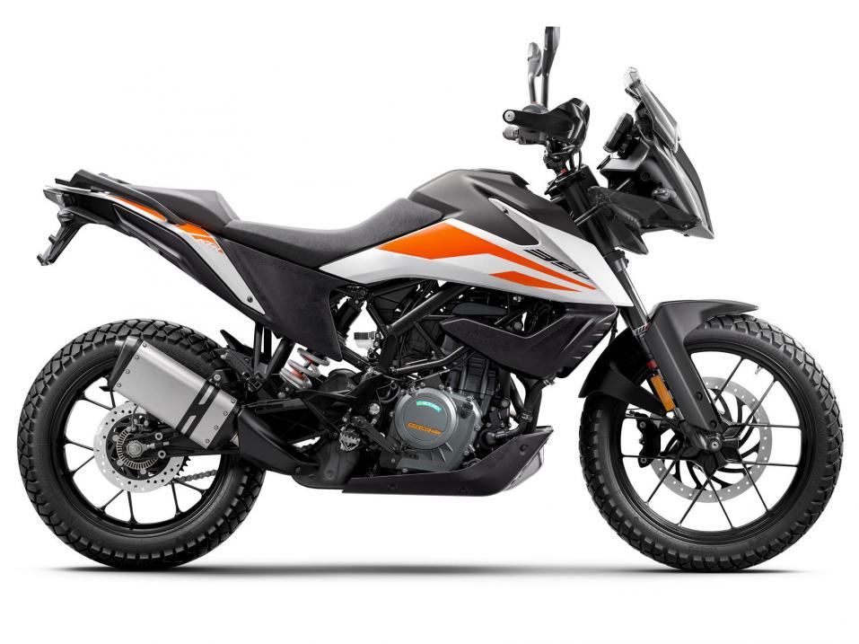 KTMn tuore 390 Adventure 2020. Pyörä esiteltiin Eicma-messuilla marraskuussa 2019.