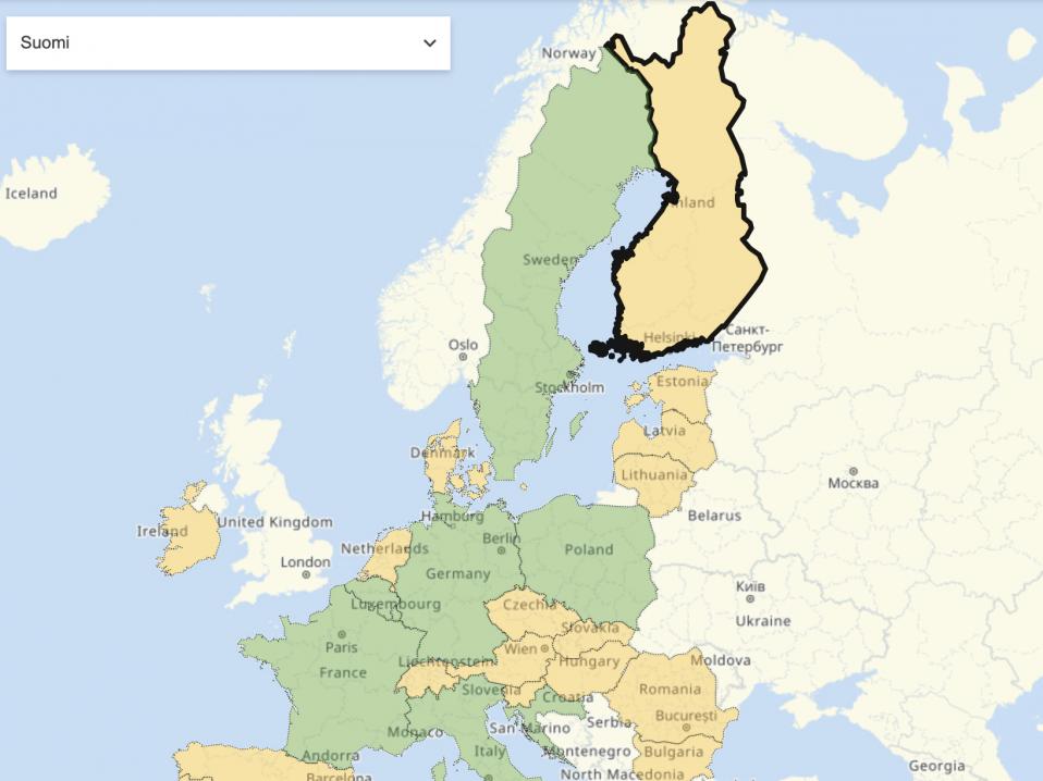 EU:n uusi karttapalvelu auttaa matkan suunnittelussa koronaviruspandemian jälkeisessä maailmassa.