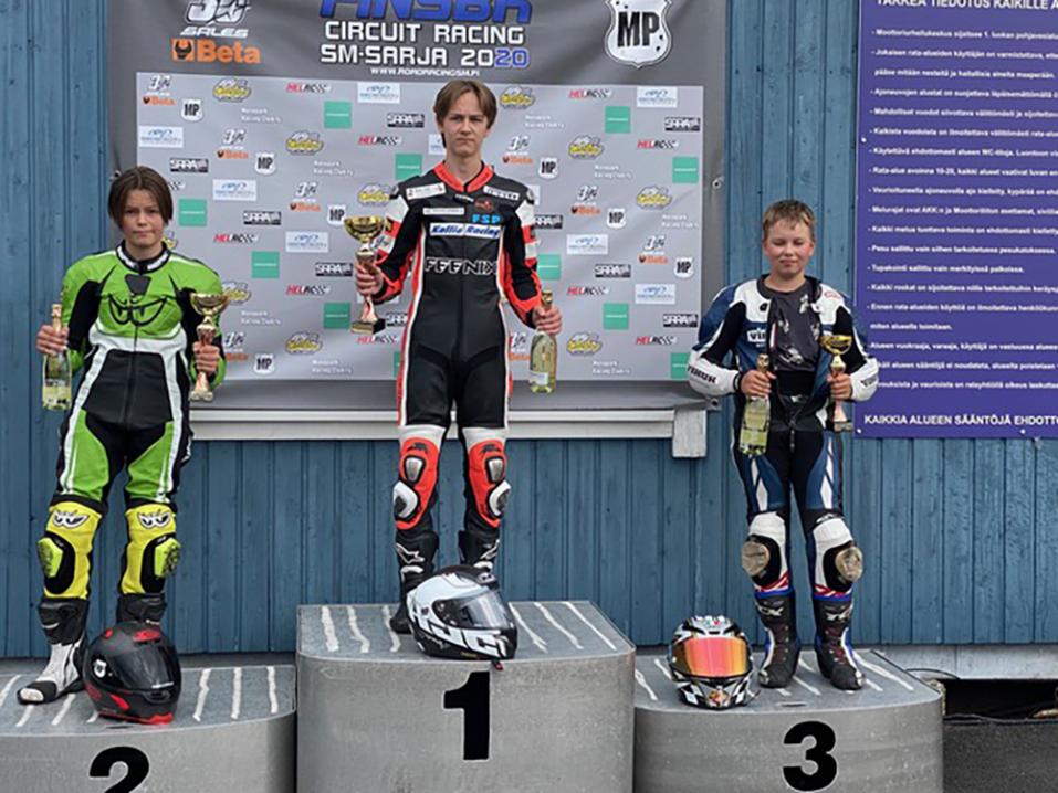 Rasmus Nurmi. Ykkösenä podiumilla.