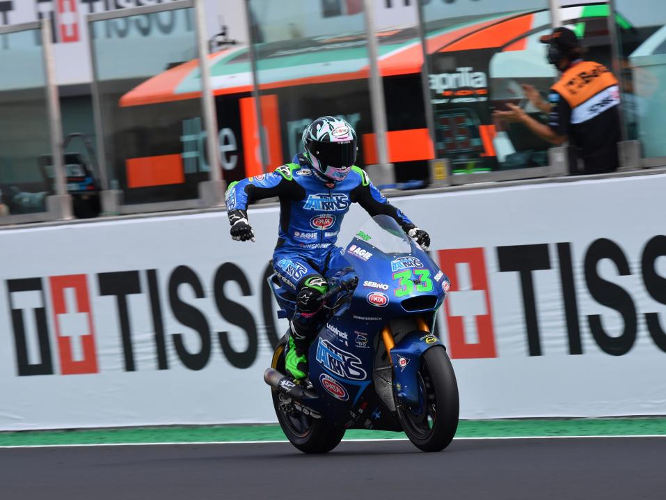 Moto2: Bastianini korjasi potin.