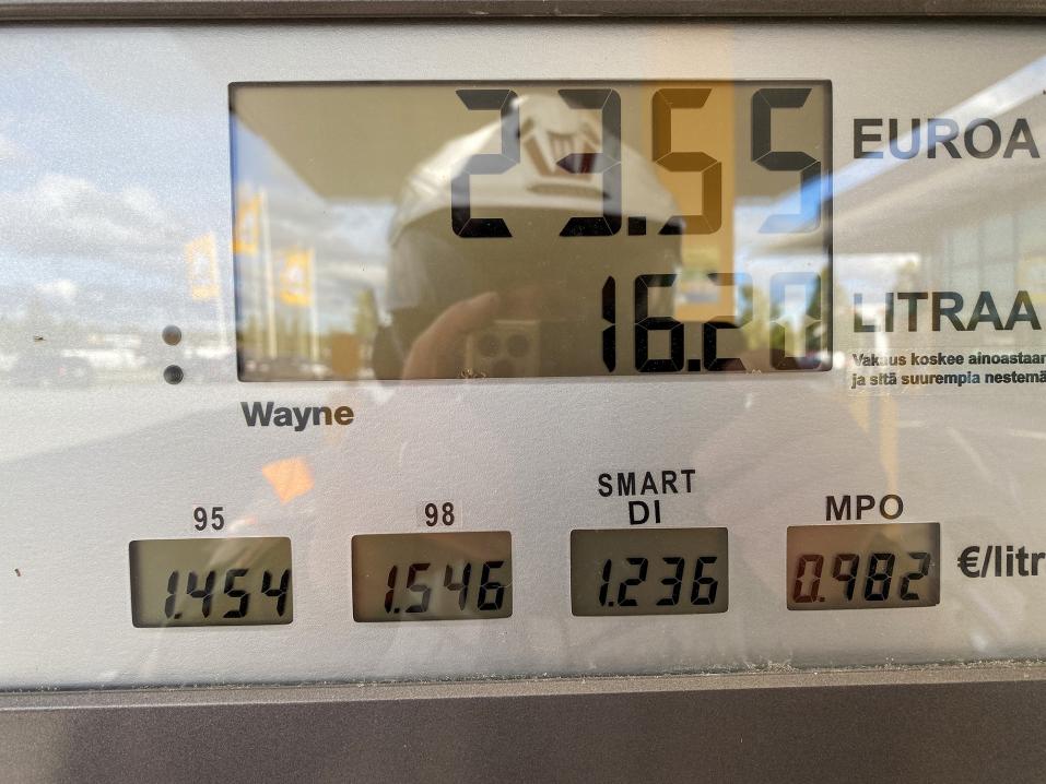 Tällaisia polttoainehintoja oli tarjolla syyskuun 13. päivä.