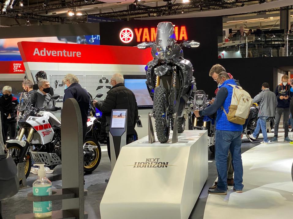 Yamahan Ténéré Raid -prototyyppi EICMA-messuilla 2021. Kuva Erkki Mäki