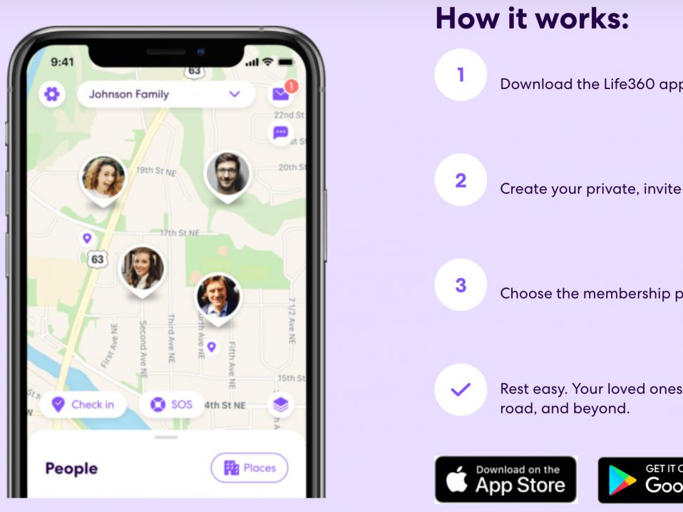Life360-sovellus on saatavilla sekä iOS:lle että Androidille.