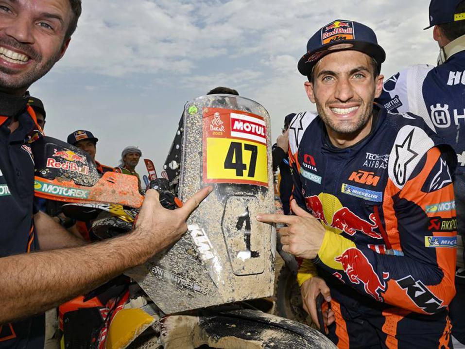 Dakar Rallyn 2023 voittaja, Kevin Benavides, KTM. Kuva G- Soldano.