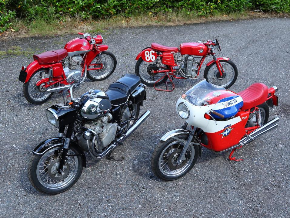 Iso-Britannian MV Agusta -kerhon edesmenneen puheenjohtajan Alan Eldertonin harvinaisten MV Agustojen kokoelma on kaupan.