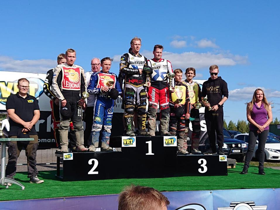 SM-finaalin podium. Kuva Varkaus Racing Team.