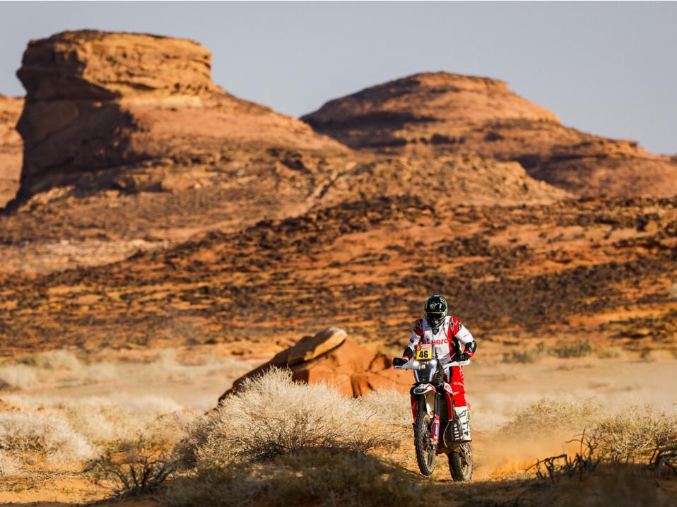 Ross Branch, numero 46 on Heron tehdastallin edustaja ja kivikova Dakar-osaaja. Kuva Frédéric Le Floc'h / DPPI.