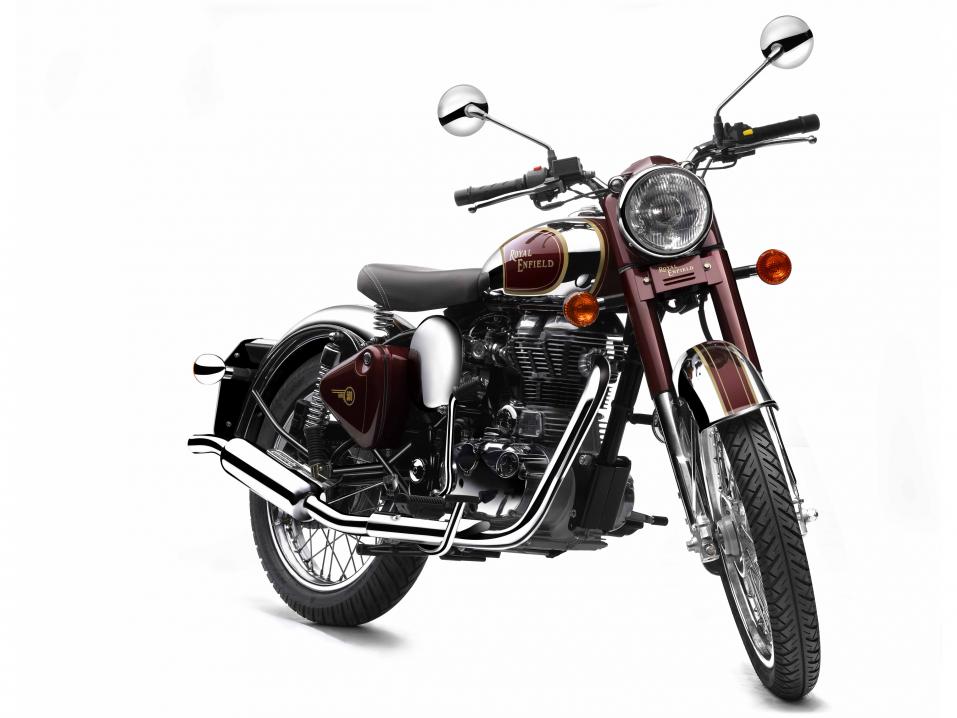 Royal Enfield Classic Chrome Royal Maroon.