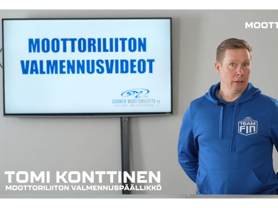 Moottoriliiton valmennuspäällikkö Tomi Konttinen on tuottanut sarjan koulutusvideoita SML:n Youtube-sivustolle.