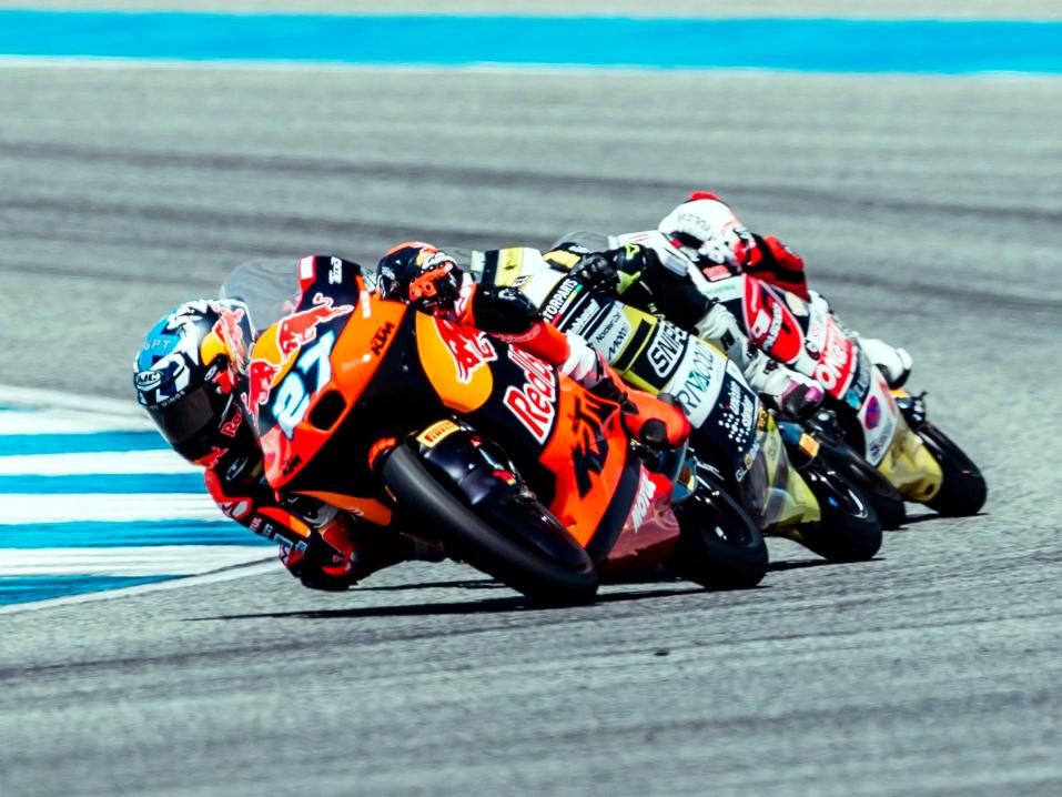 Rico Salmela ajaa tällä kaudella Moto3-luokassa, Red Bull KTM Tech3 tiimissä.